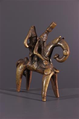 Afrikanische Kunst - Bronze-Reiter Sao Sokoto Putchu Ginadji