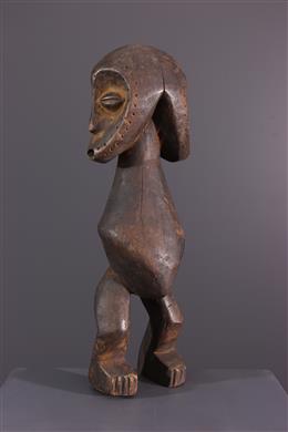 Afrikanische Kunst - Zweiköpfige Statuette Lega