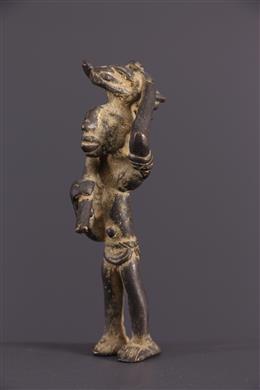 Dogon-Miniatur aus Bronze