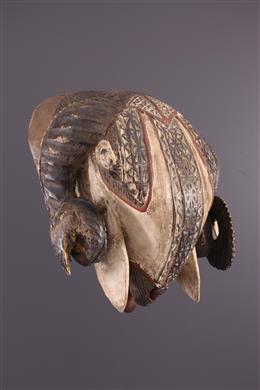 Afrikanische Kunst - Widder-Tier-Baule-Maske