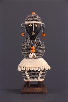 Afrikanische Kunst - Kleine Zulu-Puppe Südafrika
