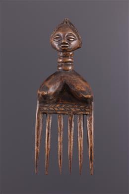 Afrikanische Kunst - Figurativer Kamm Luba