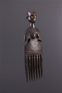 Afrikanische Kunst - Figurativer Kamm Kwere Zaramo