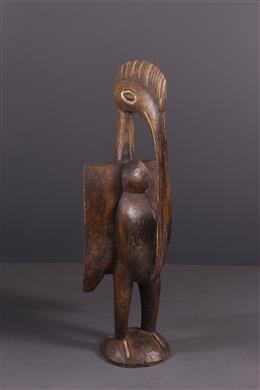 Afrikanische Kunst - Nashornvogel-Skulptur der Senoufo aus Seitien