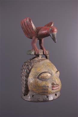 Afrikanische Kunst - Gelede Yoruba-Halm-Maske