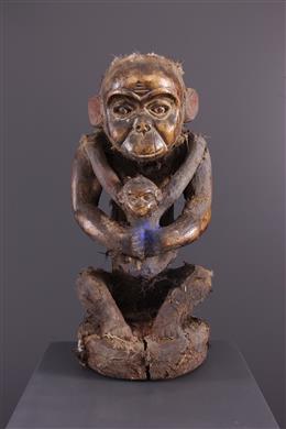 Afrikanische Kunst - Fetisch-Affe Bulu, Boulou