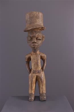 Afrikanische Kunst - Statue Kongo "Kolonist"
