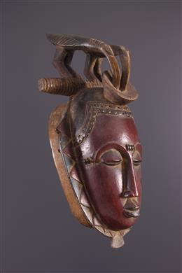 Afrikanische Kunst - Yaure-Maske, Yohoure, polychrom