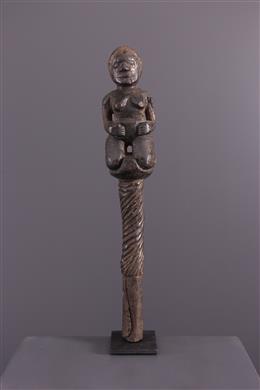 Afrikanische Kunst - Rohrstockgipfel Kongo / Bembe
