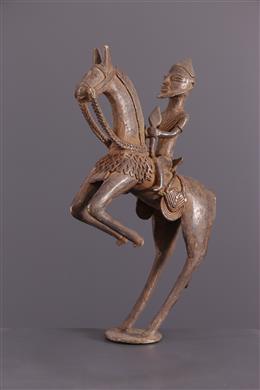 Afrikanische Kunst - Dogon-Reiterfigur aus Bronze