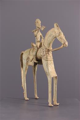 Afrikanische Kunst - Dogon-Reiter aus Bronze