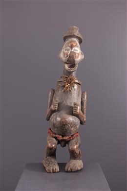 Afrikanische Kunst - Anthropomorphe Schachtel Yaka